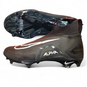 Nike Alpha Menace Elite 3 Mens Football Cleat Size 10 Black/Iron Grey DM1792 004